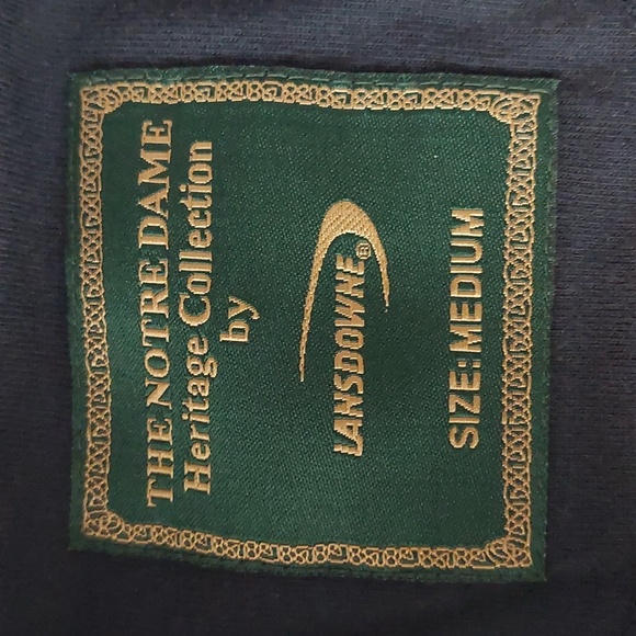 Notre Dame Heritage Collection Lansdowne Polo shirt M Team wear - Picture 6 of 8
